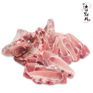 한돈/구이,찜용 [전통참돼지] 갈비 /전체 /600g / 국내산 돼지 LA갈비 600g